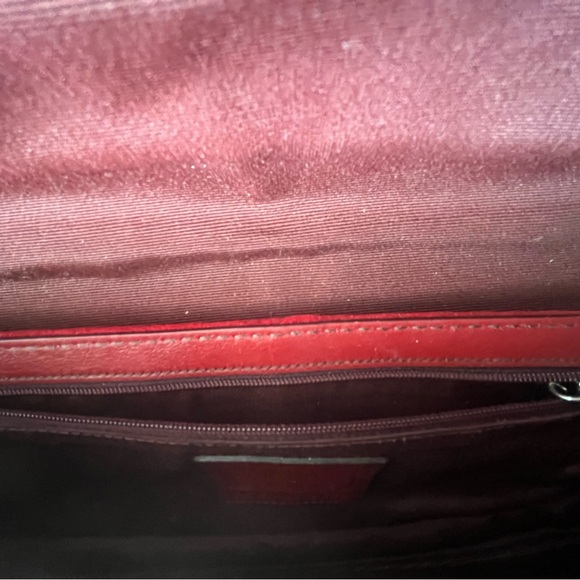 Vintage Coach Bag in Red Suede - Picture 2 of 5